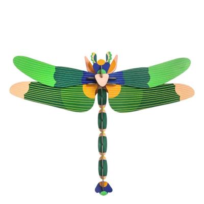 Opakowanie Model kartonowy 3D Wall Art - Green Drangonfly