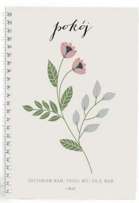 Opakowanie Mój dziennik - Pokój zostawiam wam - kwiat