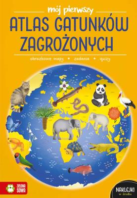 Mój pierwszy atlas gatunków zagrożonych. Mój pierwszy atlas. Autor: Zioła-Zemczak Katarzyna. SmakLiter.pl Okładka książki Mój pierwszy atlas gatunków zagrożonych. Mój pierwszy atlas