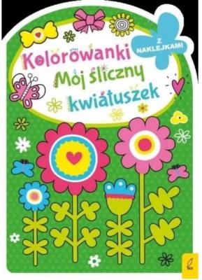 Okładka książki Mój śliczny kwiatuszek. Kolorowanki z wykrojnika