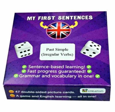 Moje pierwsze zdania po angielsku (PAST SIMPLE - IRREGULAR VERBS). Autor: Dwornik Paweł. SmakLiter.pl Okładka książki Moje pierwsze zdania po angielsku (PAST SIMPLE - IRREGULAR VERBS)