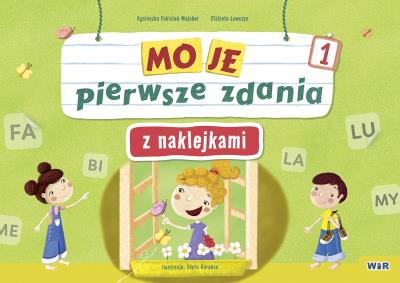 Okładka książki Moje pierwsze zdania z naklejkami. Zeszyt 1