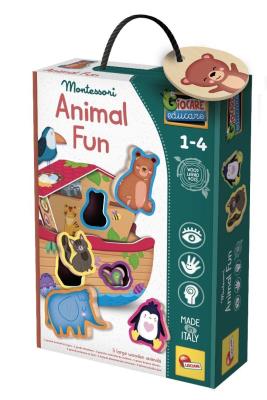 Opakowanie Montessori baby wood animal fun
