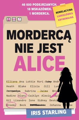 Okładka książki Mordercą nie jest Alice