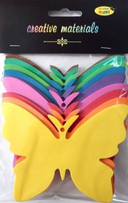 Motyle z pianki 11,5x8,5cm 9szt. Wydawca: Galeria Hobby. SmakLiter.pl Opakowanie Motyle z pianki 11,5x8,5cm 9szt