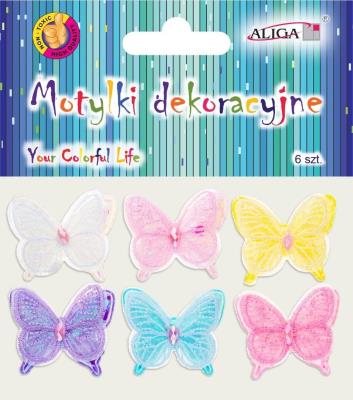 Opakowanie Motylki dekoracyjne 5cm 6szt