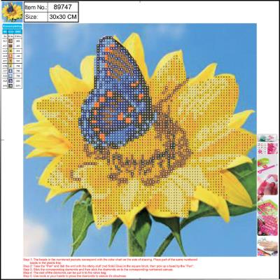Opakowanie Mozaika diamentowa 5D kit 30x30 cm SUNFLOWER 89747 CENTRUM
