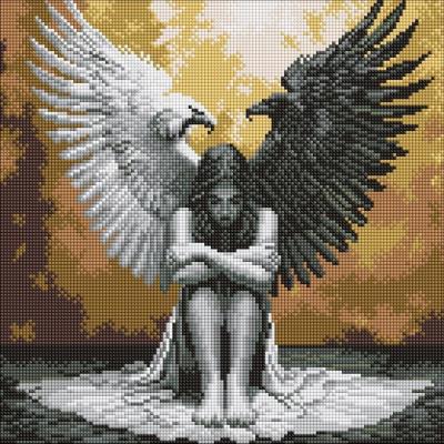 Opakowanie Mozaika diamentowa - Dwie strony duszy 40x40cm