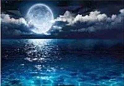 Opakowanie Mozaika diamentowa księżyc 30x40cm