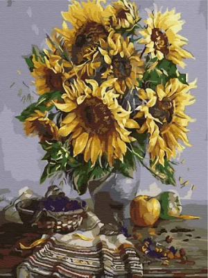 Opakowanie Mozaika diamentowa słoneczniki 30x40cm