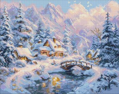 Opakowanie Mozaika diamentowa - Zimowy spokój 40x50cm