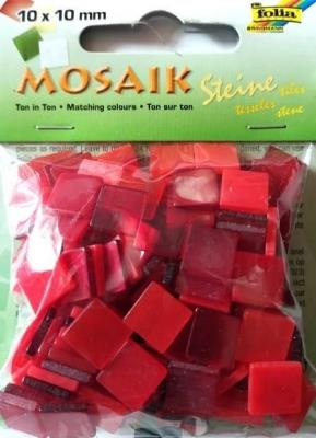 Mozaika kamyczki 10x10mm czerwona. Wydawca: Galeria Hobby. SmakLiter.pl Opakowanie Mozaika kamyczki 10x10mm czerwona