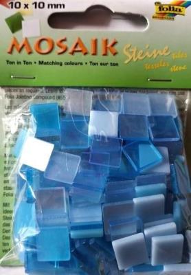 Mozaika kamyczki 10x10mm niebieska. Wydawca: Galeria Hobby. SmakLiter.pl Opakowanie Mozaika kamyczki 10x10mm niebieska