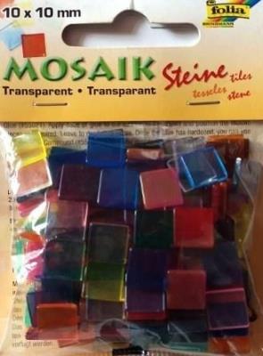 Mozaika kamyczki transparentne 10x10mm 190szt. Wydawca: Galeria Hobby. SmakLiter.pl Opakowanie Mozaika kamyczki transparentne 10x10mm 190szt