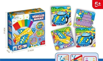 Mozaika pojazdy. Wydawca: Merkpol. SmakLiter.pl Opakowanie Mozaika pojazdy