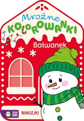 Okładka książki Mroźne kolorowanki. Bałwanek