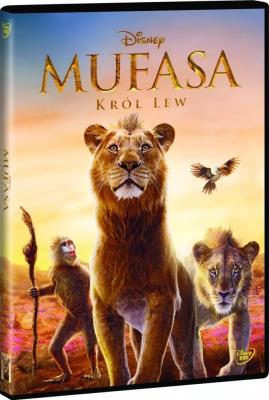 Mufasa. Król Lew DVD. Autor: Levy Shawn. SmakLiter.pl Okładka książki Mufasa. Król Lew DVD
