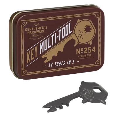Multitool w kształcie klucza w puszce. Wydawca: Gentlemen's Hardware. SmakLiter.pl Opakowanie Multitool w kształcie klucza w puszce