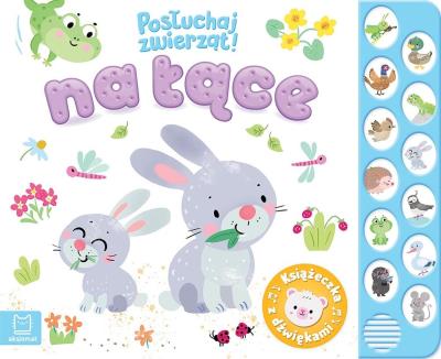 Okładka książki Na łące. Posłuchaj zwierząt! Książeczka z dźwiękami