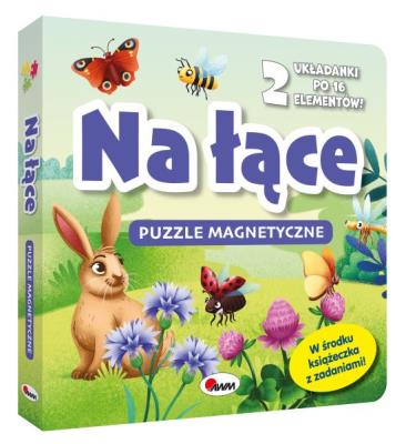 Okładka książki Na łące. Puzzle magnetyczne