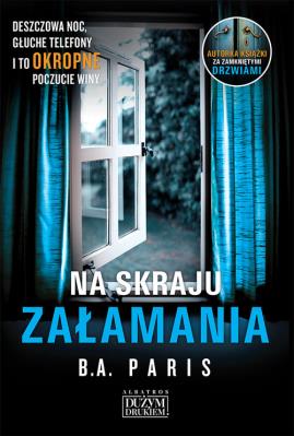 Na skraju załamania. Autor: Paris B.A.. SmakLiter.pl Okładka książki Na skraju załamania