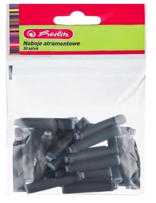 Opakowanie Naboje atramentowe niebieskie 30szt HERLITZ