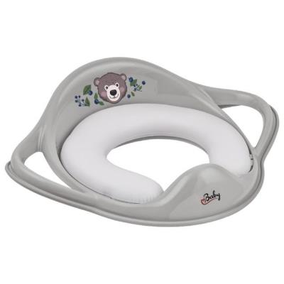 Opakowanie Nakładka na sedes miękka Miś szara