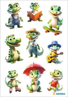 Opakowanie Naklejka Decor krokodylki