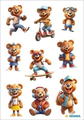 Opakowanie Naklejka Decor miśki