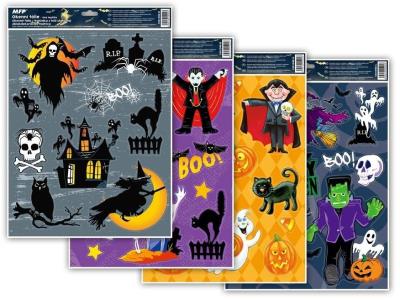 Naklejka halloween brokat MIX 30x42cm. Wydawca: MFP. SmakLiter.pl Opakowanie Naklejka halloween brokat MIX 30x42cm