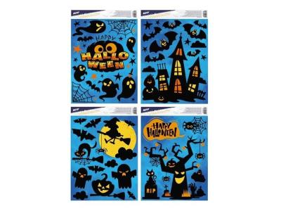 Naklejka na okno Halloween 30x42cm MIX. Wydawca: MFP. SmakLiter.pl Opakowanie Naklejka na okno Halloween 30x42cm MIX