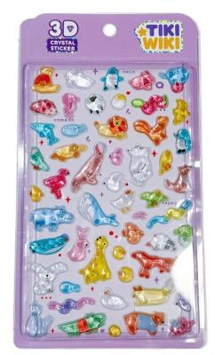 Opakowanie Naklejki 3D Crystal Zwierzątka