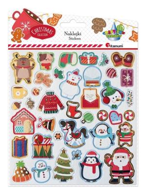 Naklejki 3D papier na filcu 39szt. Wydawca: Titanum. SmakLiter.pl Opakowanie Naklejki 3D papier na filcu 39szt