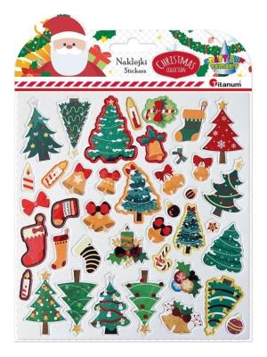 Naklejki 3D papier na filcu 40szt. Wydawca: Titanum. SmakLiter.pl Opakowanie Naklejki 3D papier na filcu 40szt