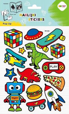 Opakowanie Naklejki 3D Pop Up Cool Toys 146x240 HAPPY COLOR