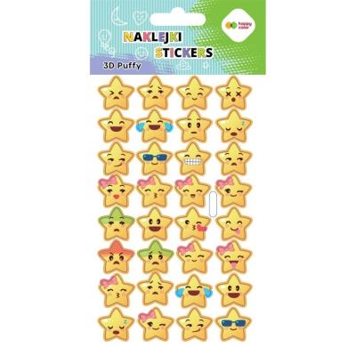 Naklejki 3D Puffy Emoticon 10x20cm HAPPY COLOR. Wydawca: GDD. SmakLiter.pl Opakowanie Naklejki 3D Puffy Emoticon 10x20cm HAPPY COLOR