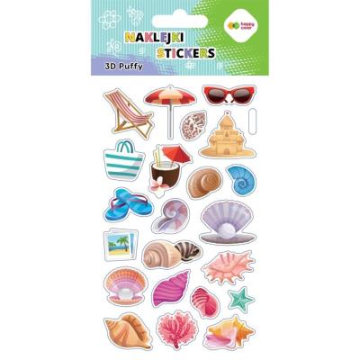 Opakowanie Naklejki 3D Puffy Sea 10x20cm HAPPY COLOR