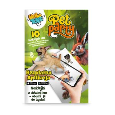 Opakowanie Naklejki dla dzieci AR, Pet Party, HoloToyz