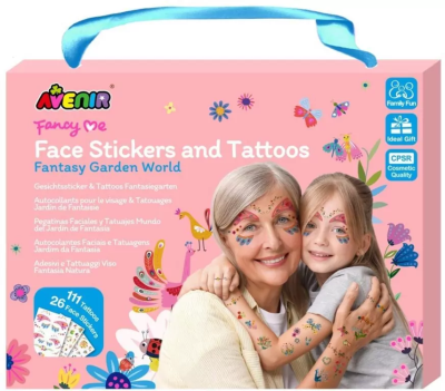 Naklejki do ciała i tatuaże Ogród. Wydawca: AVENIR. SmakLiter.pl Opakowanie Naklejki do ciała i tatuaże Ogród