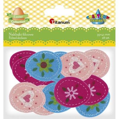 Opakowanie Naklejki filcowe mix 18szt