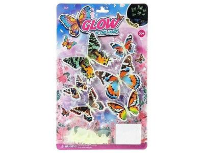 Opakowanie Naklejki fluo na ścianę motyle 34,5x21,5x1,5cm