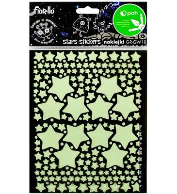 Opakowanie Naklejki fluorescencyjne Gwiazdki