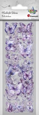 Naklejki foliowe 6 plansz motyle. Wydawca: Titanum. SmakLiter.pl Opakowanie Naklejki foliowe 6 plansz motyle