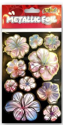 Opakowanie Naklejki foliowe Metalic Double Flowers PENMATE