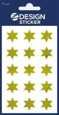 Opakowanie Naklejki foliowe - złote gwiazdki