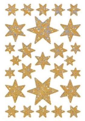 Opakowanie Naklejki gwiazdki złote