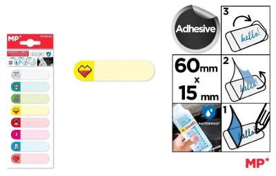 Opakowanie Naklejki imienne wodoodporne