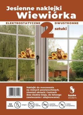 Opakowanie Naklejki jesienne Wiewiórka 2szt