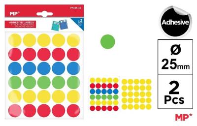 Opakowanie Naklejki kółka 2 arkusze