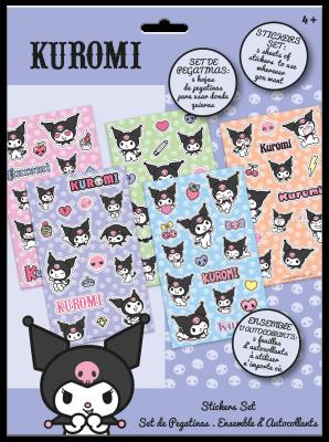 Naklejki Kuromi 92 sztuki KU00021. Wydawca: Kids Euroswan. SmakLiter.pl Opakowanie Naklejki Kuromi 92 sztuki KU00021